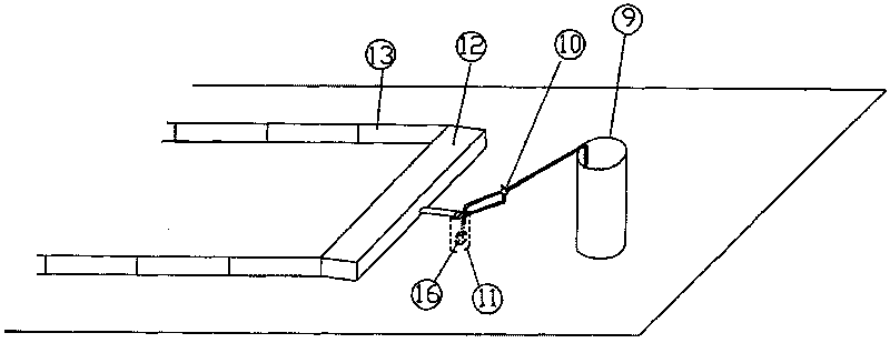 Apparatus for establishing urban water-through surface water collection effect test