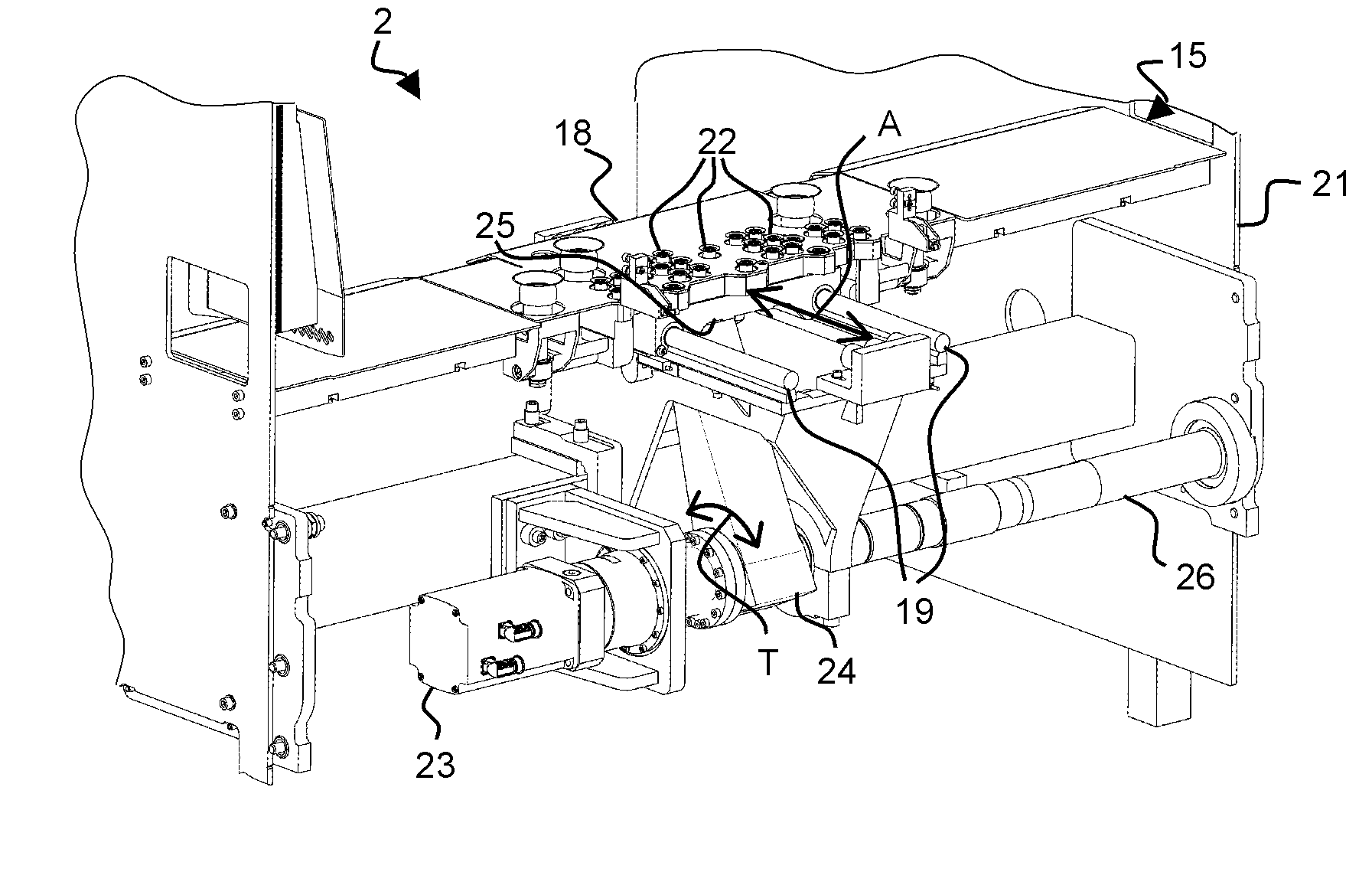 Device for positioning a plate element in an infeed station of a processing machine