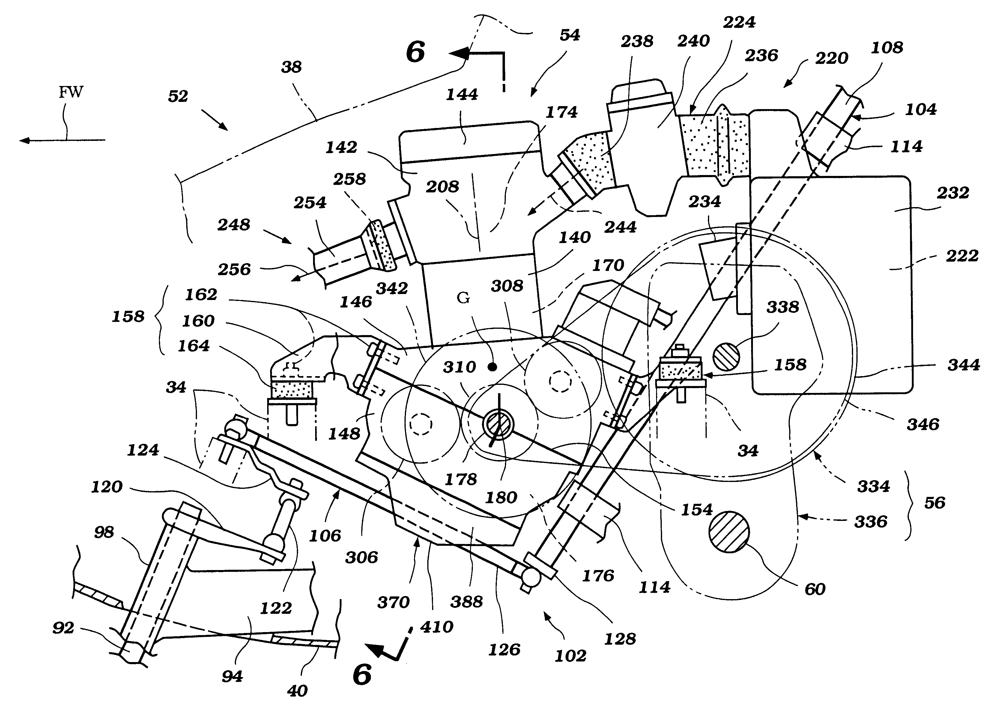 Steering and lubrication system component arrangement for land vehicles