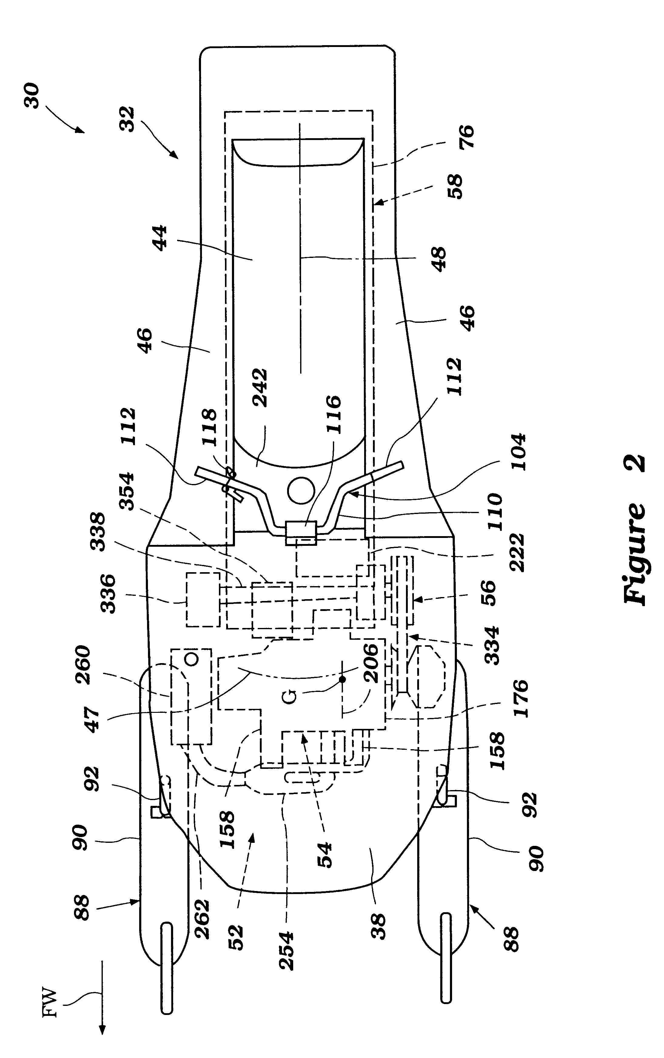 Steering and lubrication system component arrangement for land vehicles