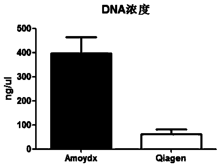 Method for extracting and transforming excrement DNA in quantity