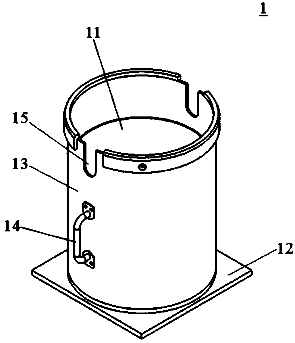 A kind of thermite welding crucible forming mold