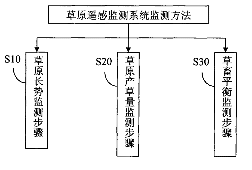 Grassland satellite remote sensing monitoring system and method