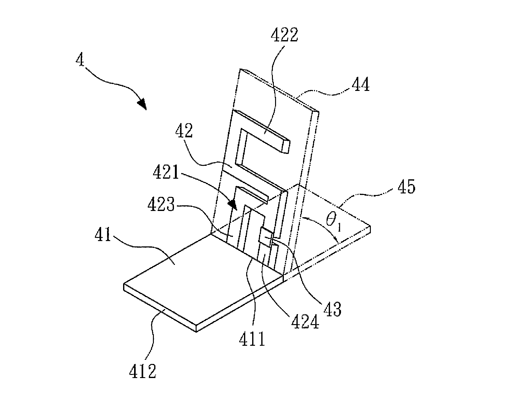 RFID tag using monopole antenna