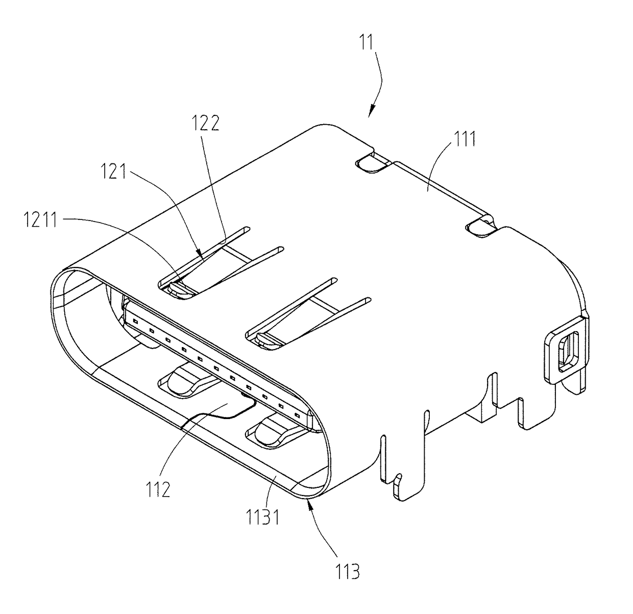 Electrical receptacle connector