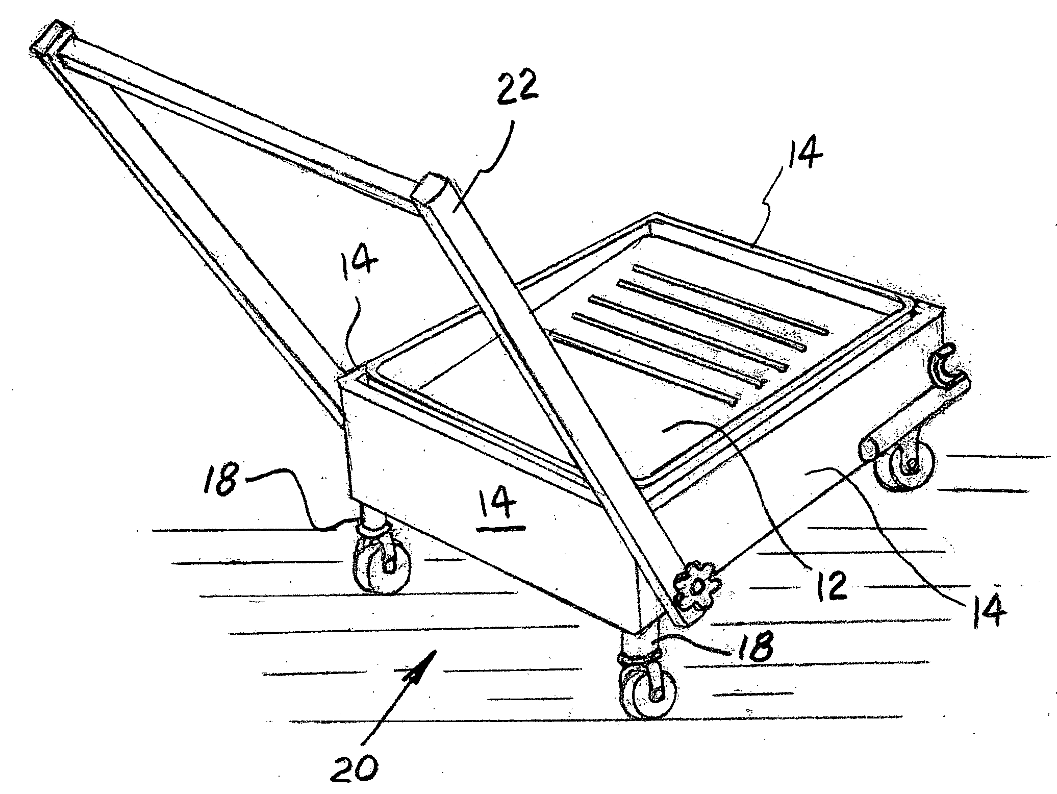 Apparatus for holding a paint tray