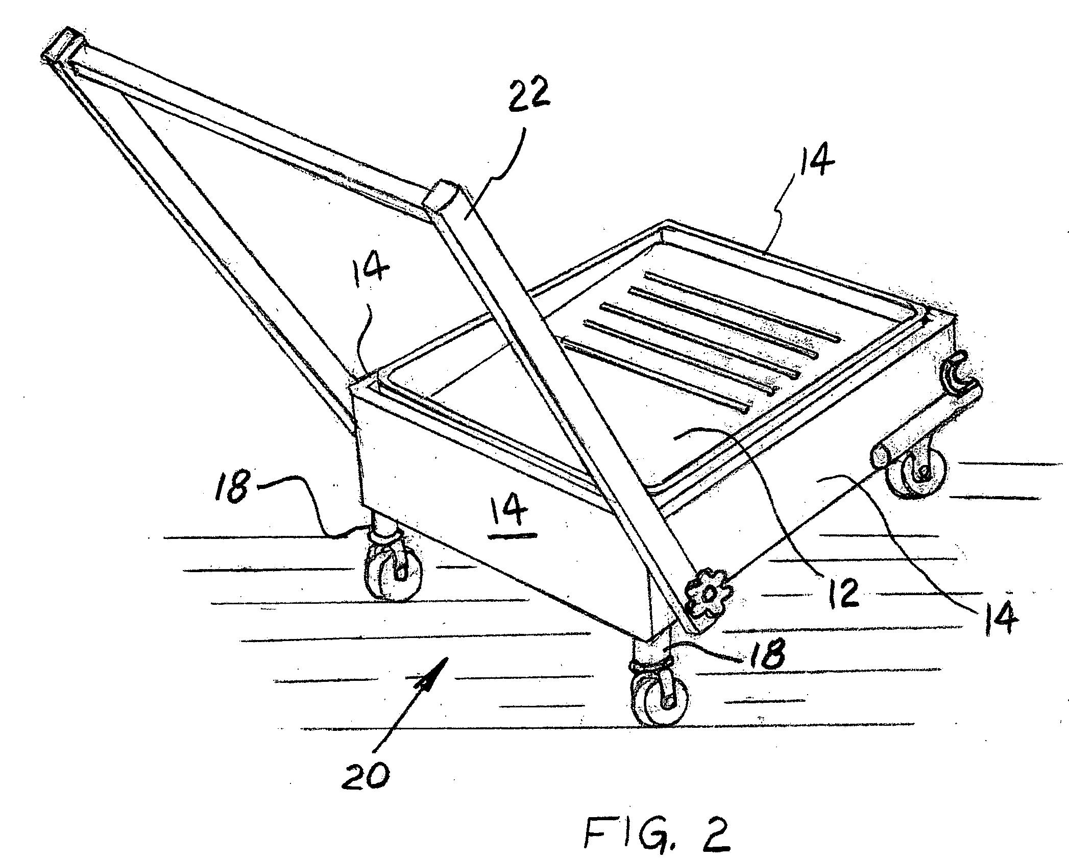 Apparatus for holding a paint tray