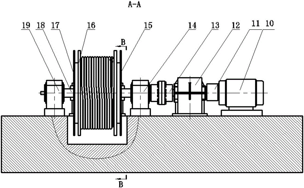 Device and method for monitoring dynamic contact status between multi-layer winding steel wire rope and winding drum of extradeep well