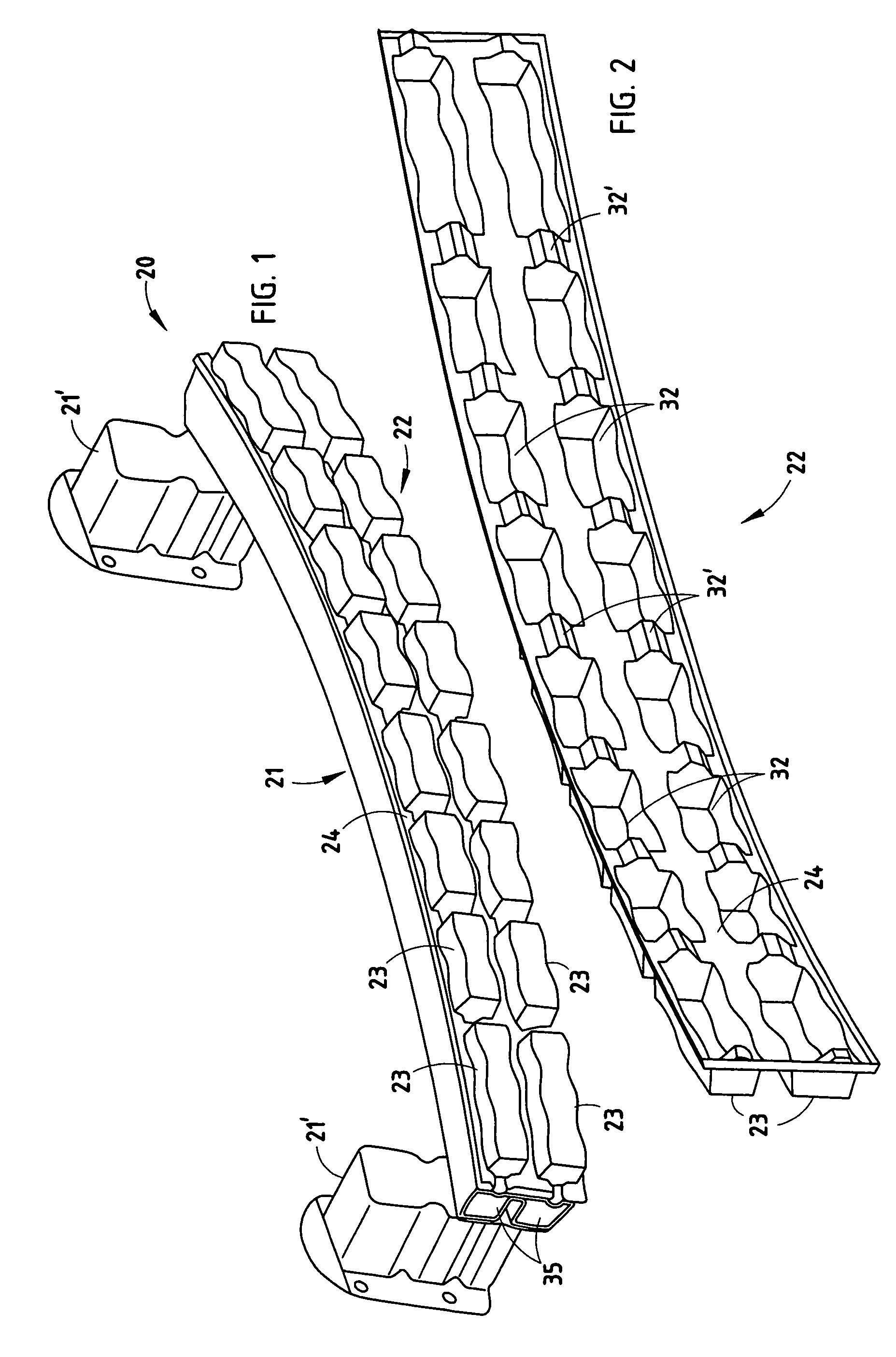 Bumper system incorporating thermoformed energy absorber