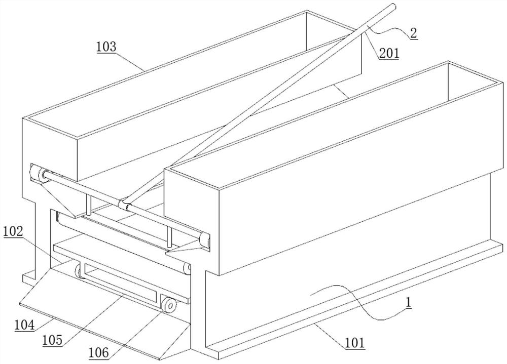 Maintenance device for concrete precast slab production