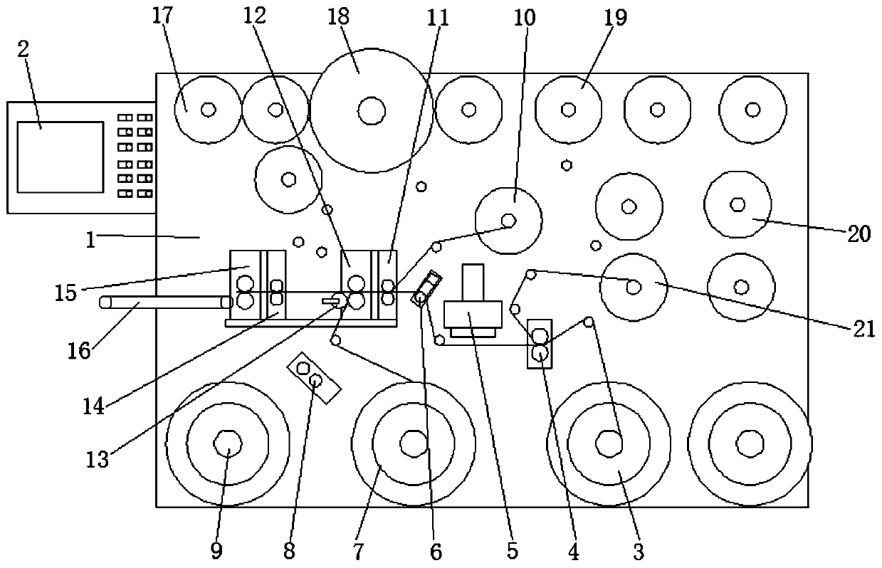 Intelligent medicinal acupoint patch hobbing forming machine