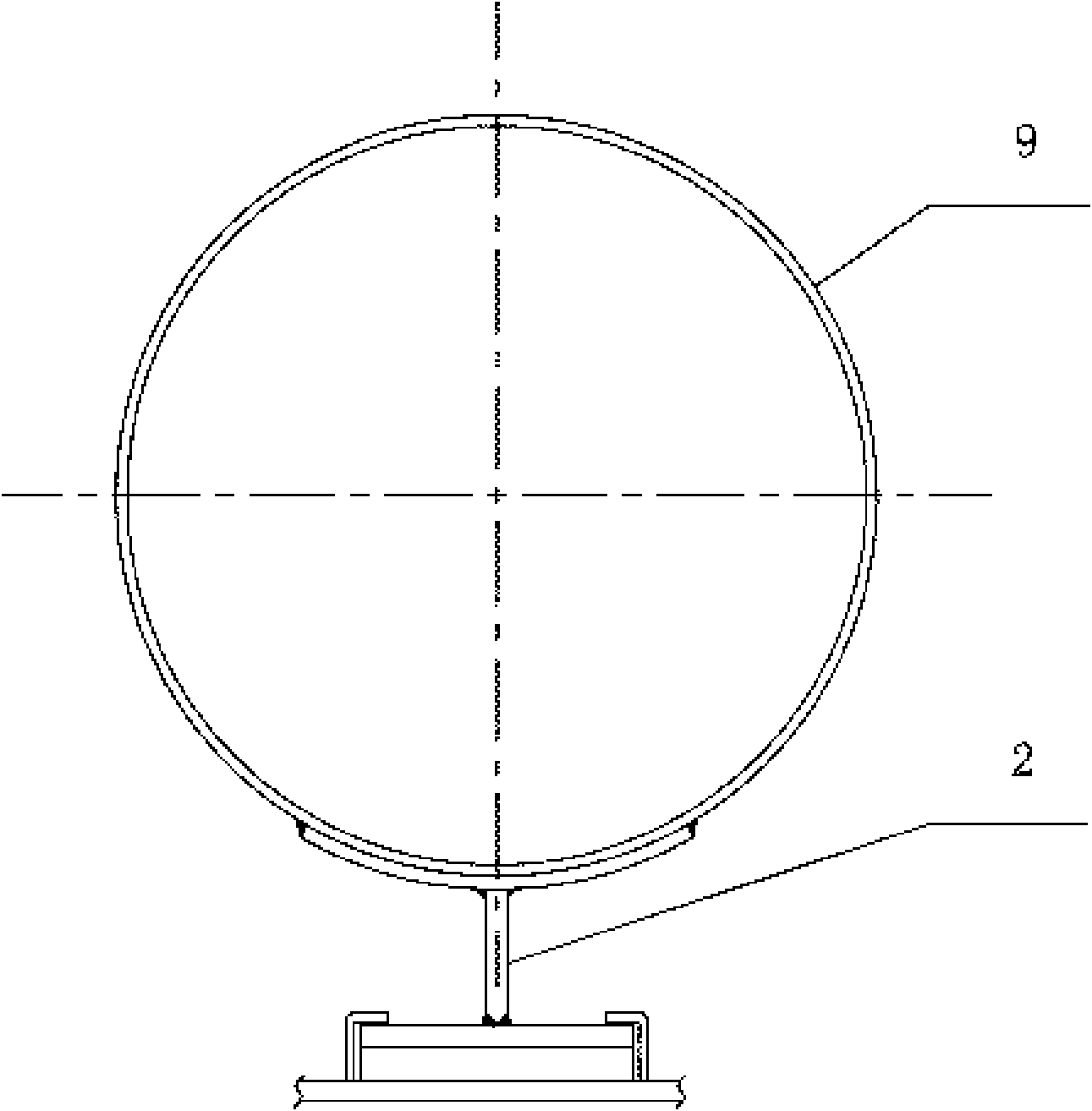 Bracket for smoke exhaust pipe of main generator of semisubmersible drilling platform and setting method thereof