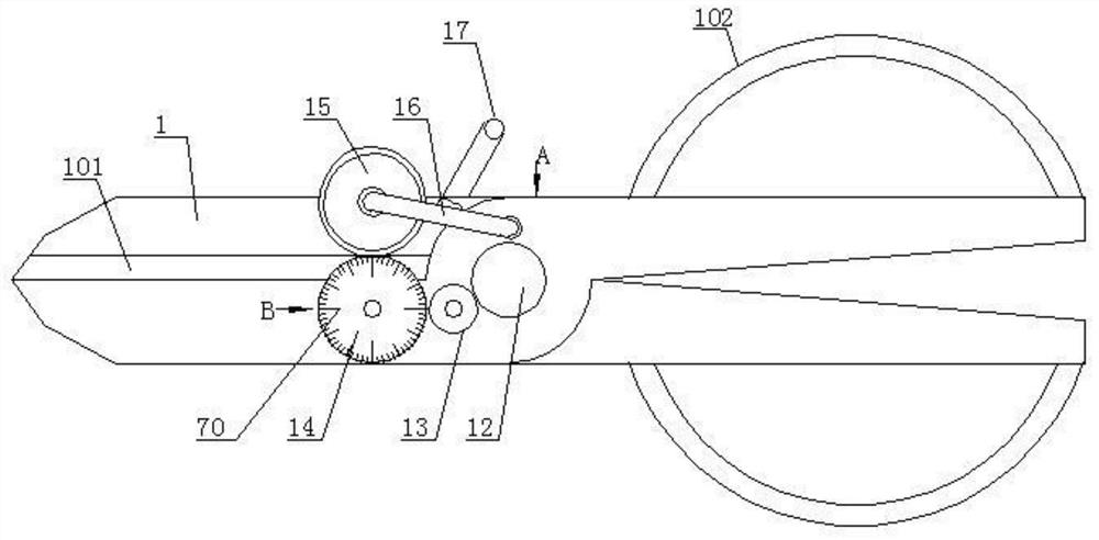 Cloth cutting device for garment processing