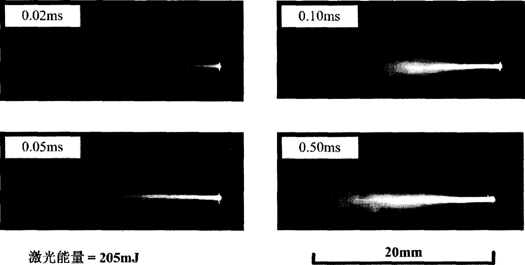 Laser-induced microparticle jetting ignition method