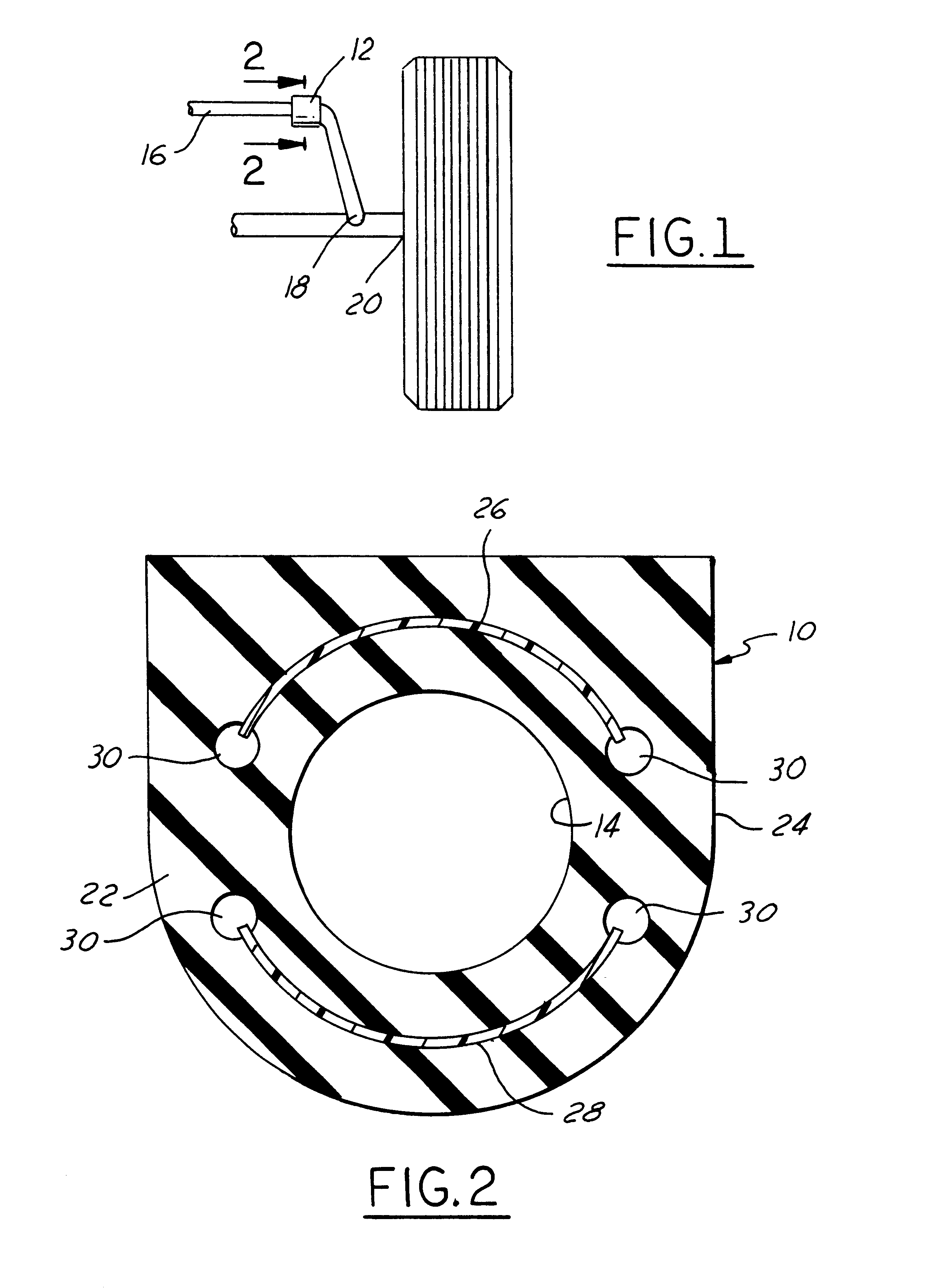 Extruded stabilizer bar pivot bushing having plastic shear plates and method of making same