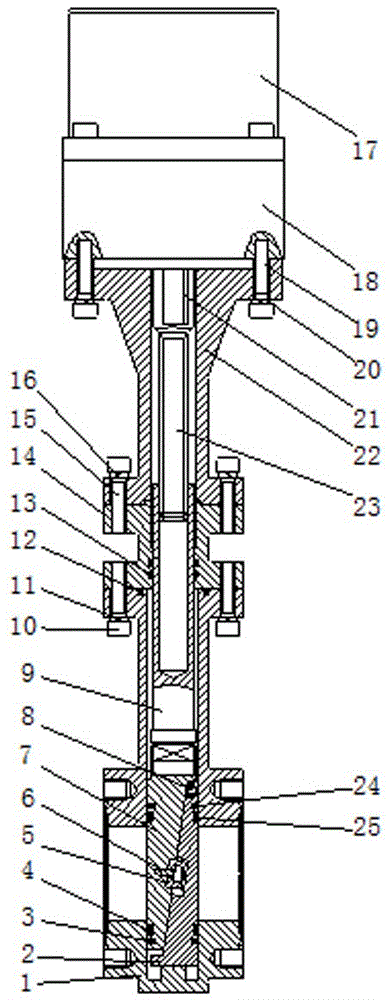 High ultra-vacuum special electric gate valve