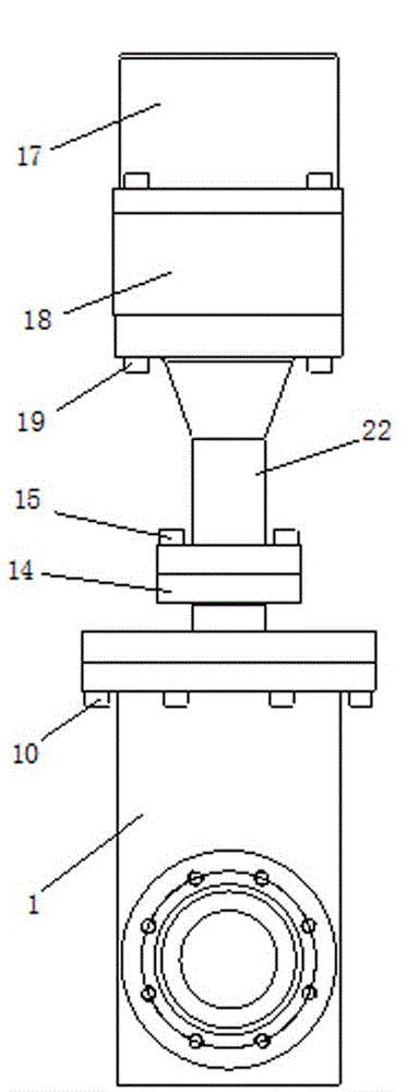 High ultra-vacuum special electric gate valve