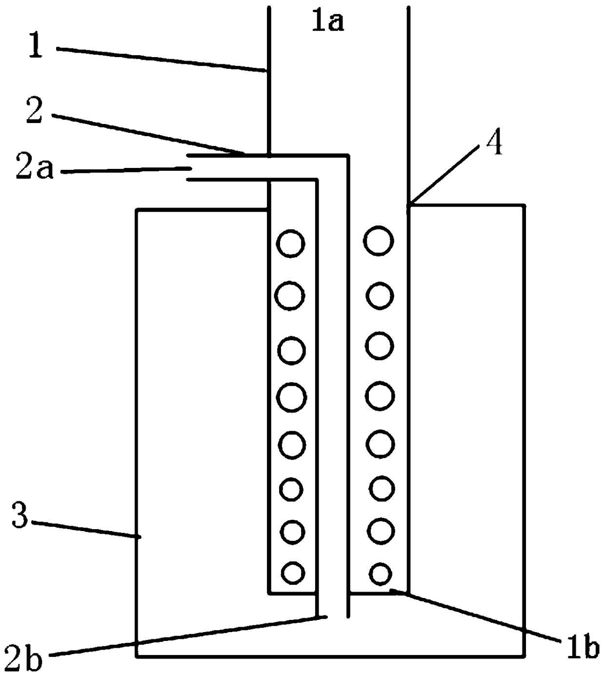 A method for CVI densification of an open container and a gas pipeline structure