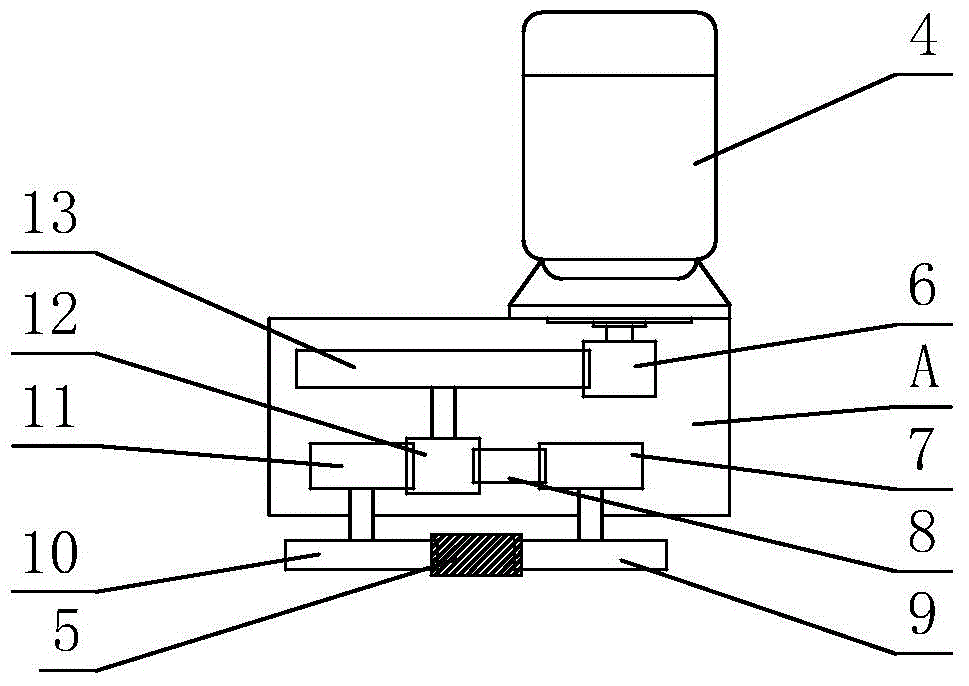 Gear reducer transmission mechanism for mold locking of all-electric injection molding machine