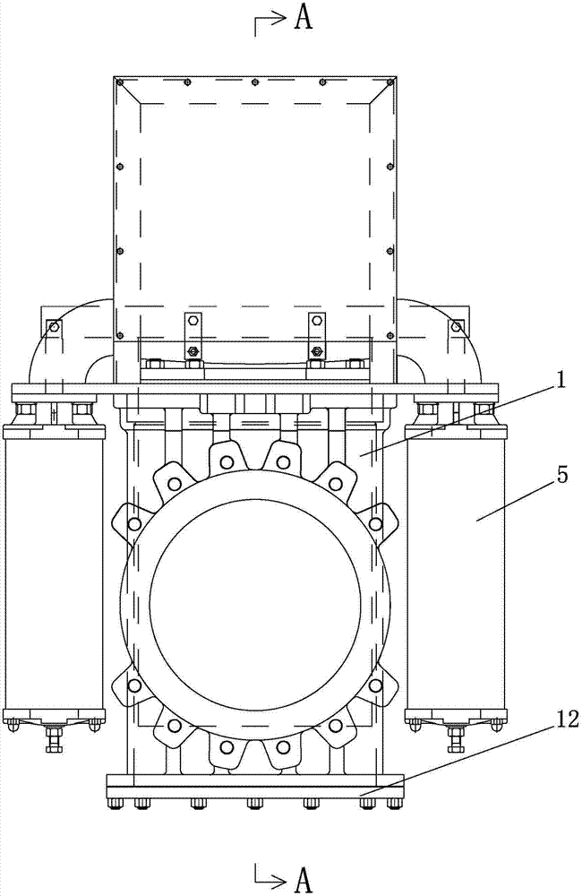 Highly-sealed gate valve of vacuum spray-coating machine
