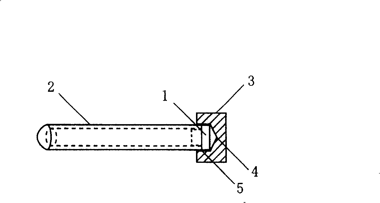 Process for soldering sealing chemiluminescent tube end