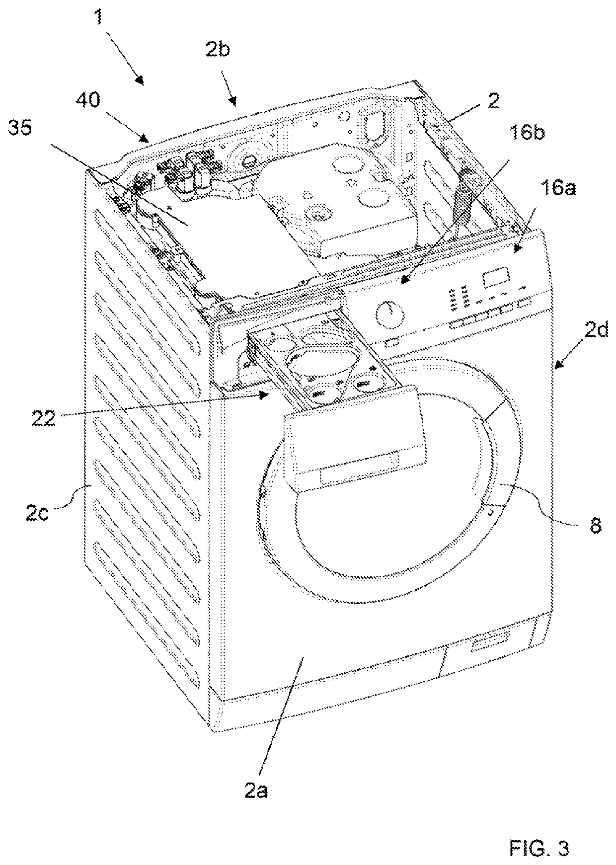 Laundry washing machine equipped with a treating agents dispenser