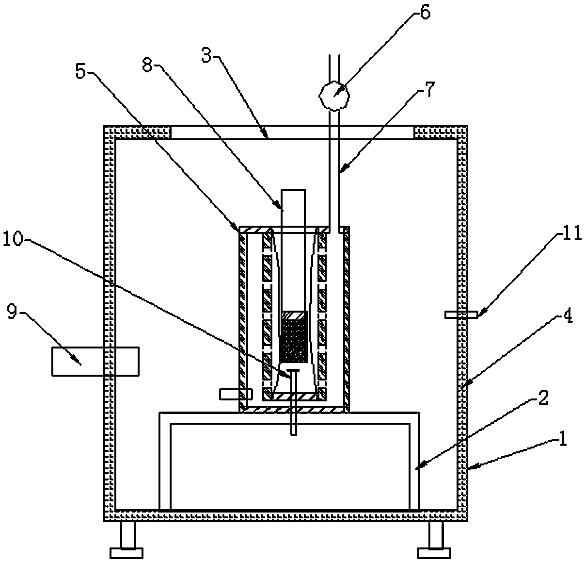 Cigarette filter color fastness detecting device based on hot air temperature control