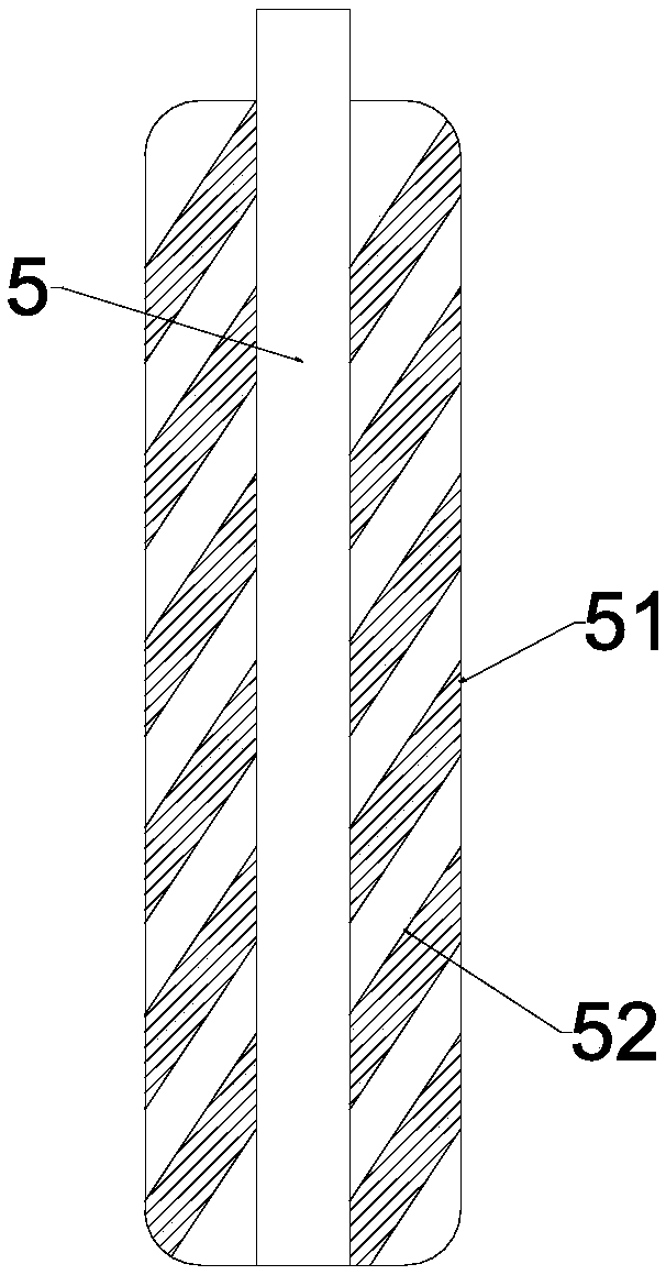 Circular-swing loosening treatment device for contaminated soil
