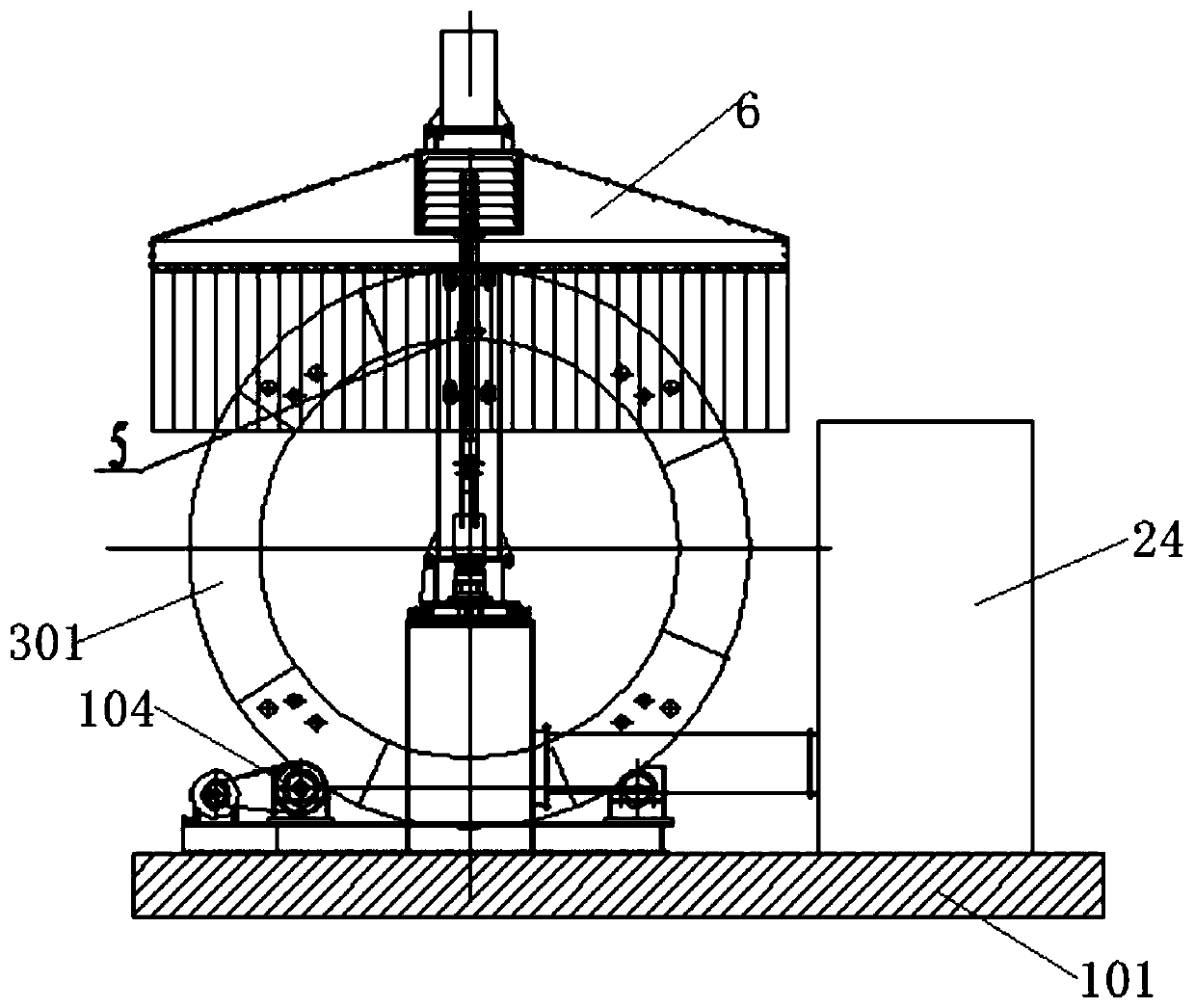 Tower crane standard joint welding device and method