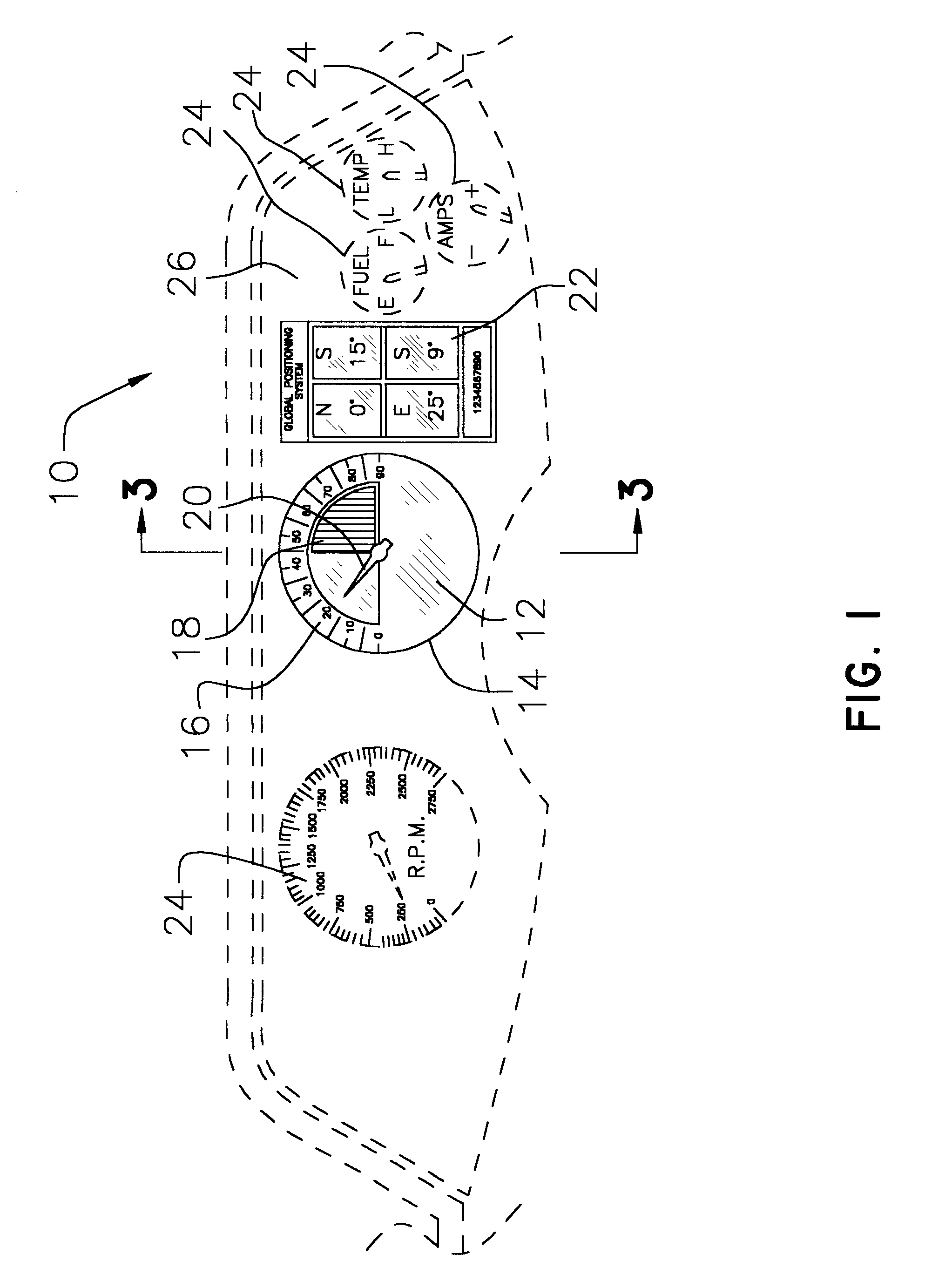 Speed limit indicator and method for displaying speed and the relevant speed limit