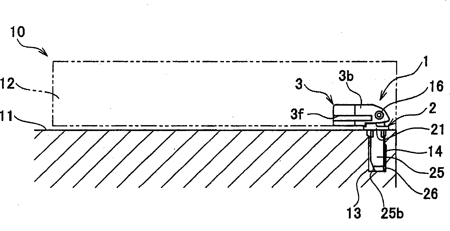 Device for opening and closing manuscript crimping plate and office apparatus equipped therewith