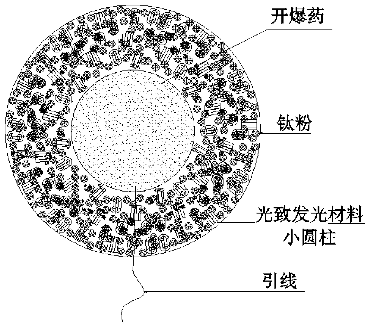 Multicolor cold-firework reagent and manufacturing method of cold fireworks