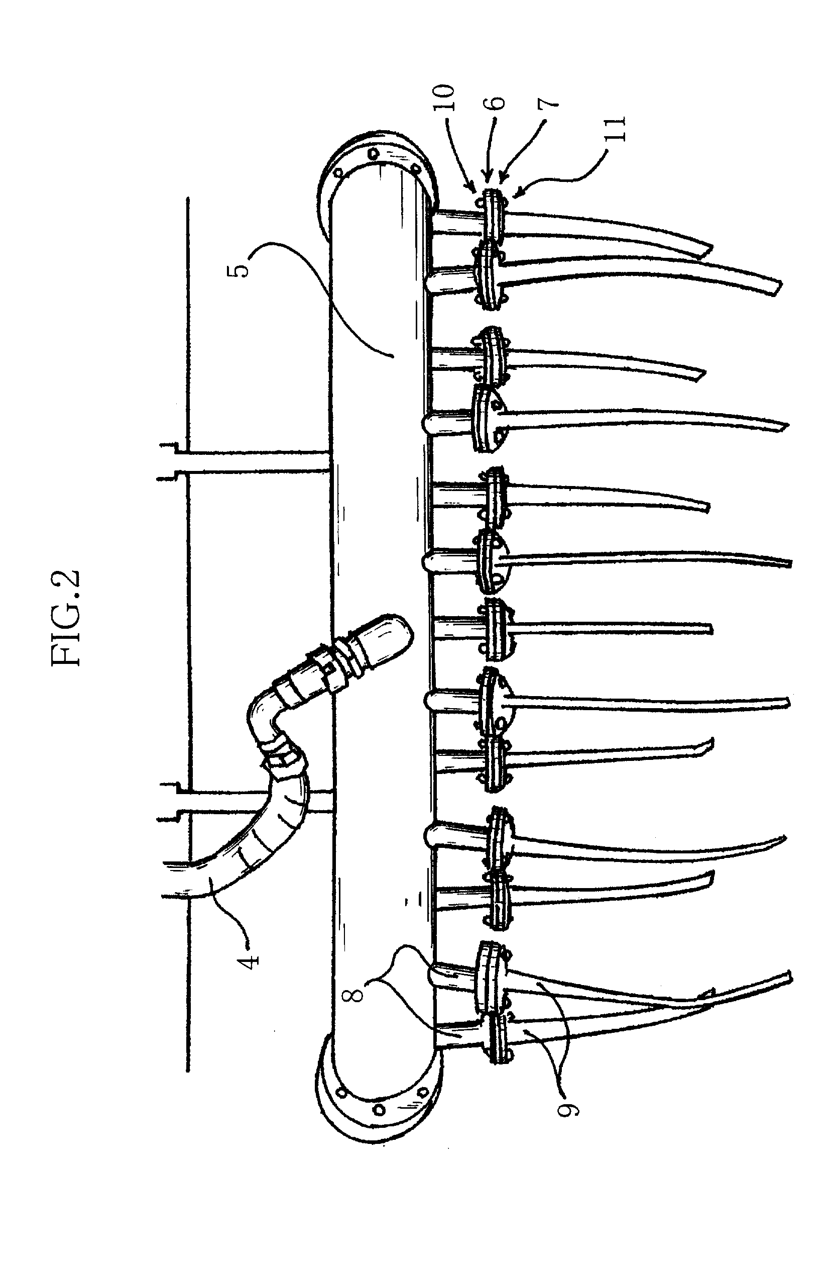 Soil pasteurizing apparatus and method using exhaust gas