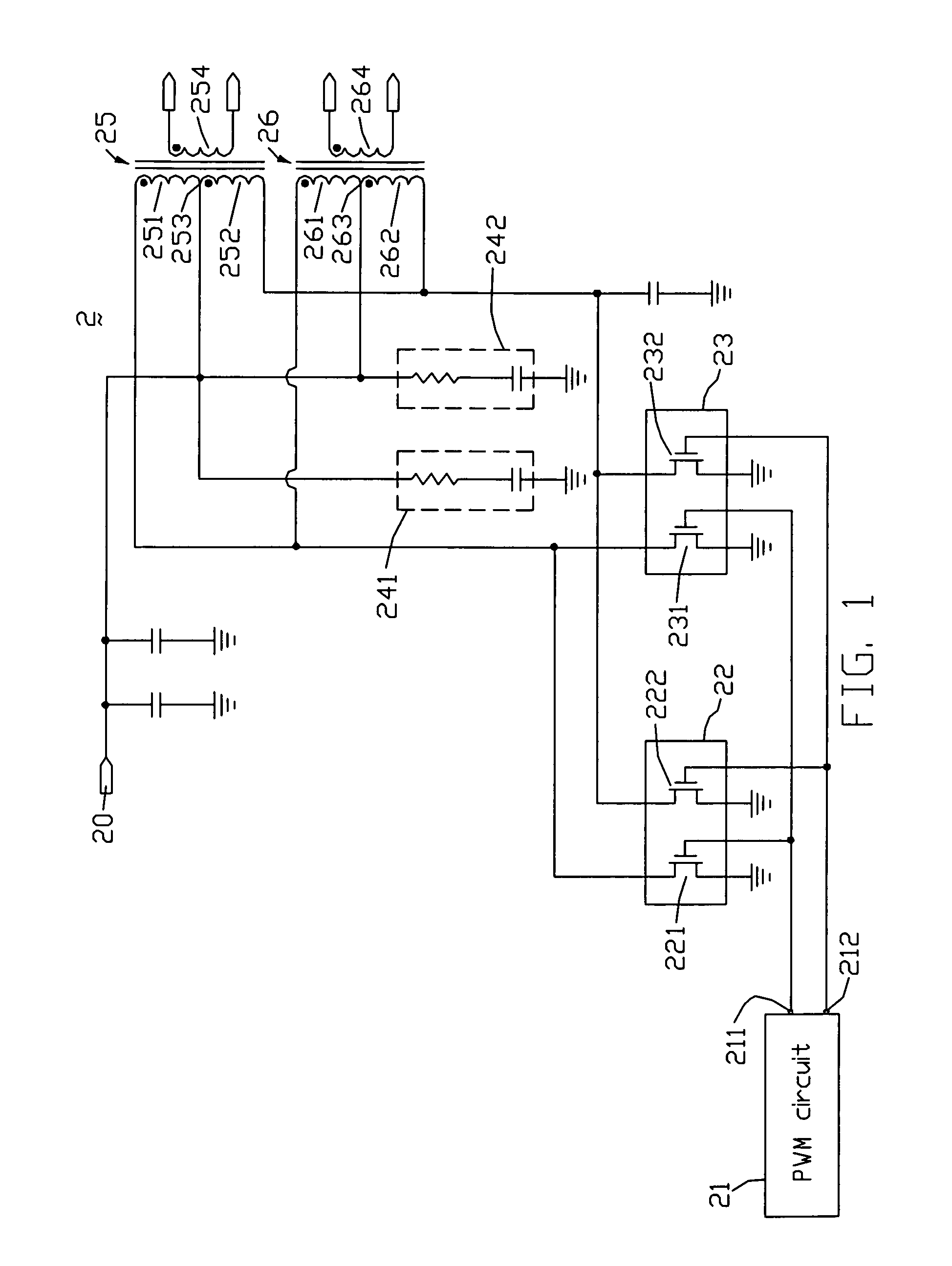 Inverter circuit with switch circuit having two transistors operating alternatively