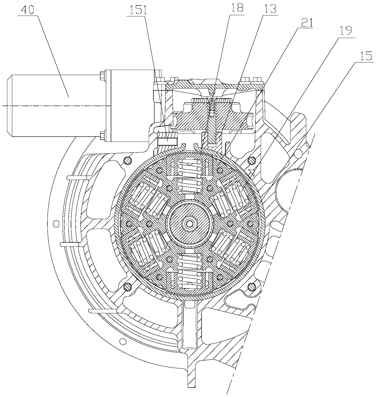 Transmission mechanism of two-speed automatic transmission