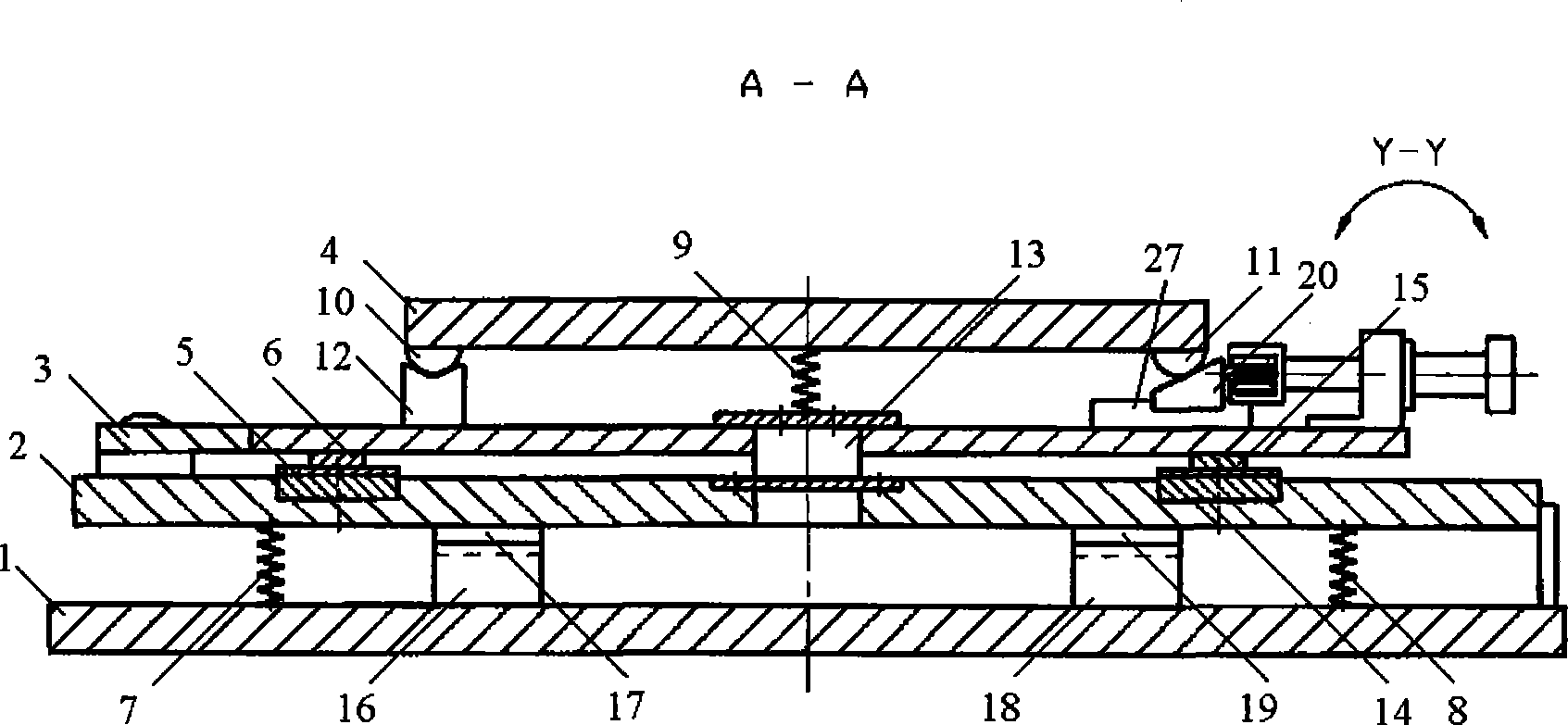 Accurate one-dimensional rotary and two-dimensional tilting table