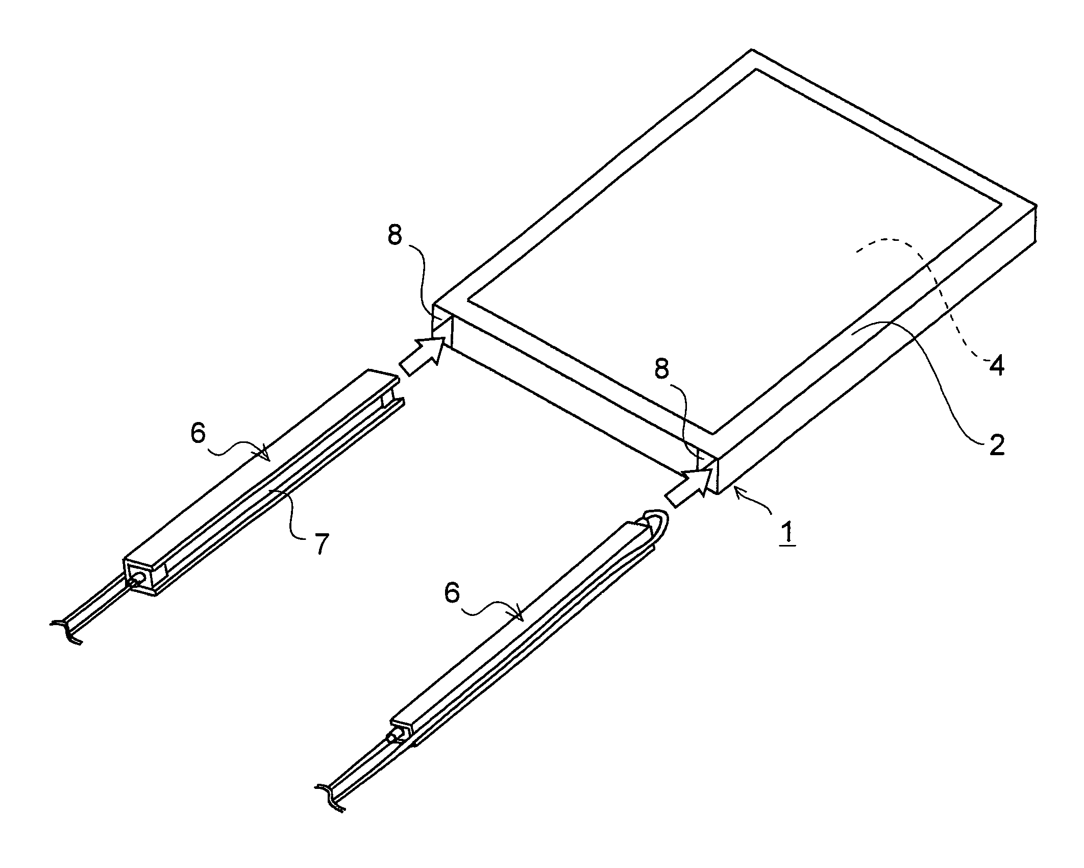 Backlight apparatus and display apparatus using same