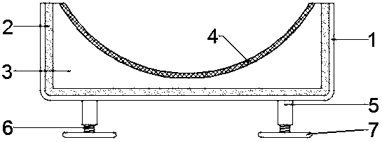 Heat insulation support of steam manifold