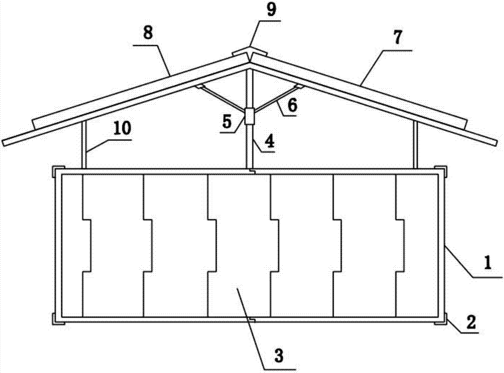 Steel structure simple house capable of being rapidly dismounted and mounted