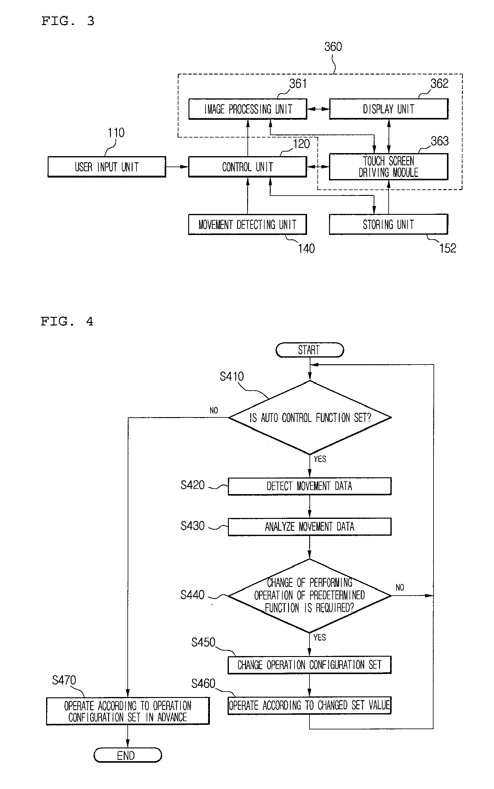 Controlling operation of information processing device using movement data