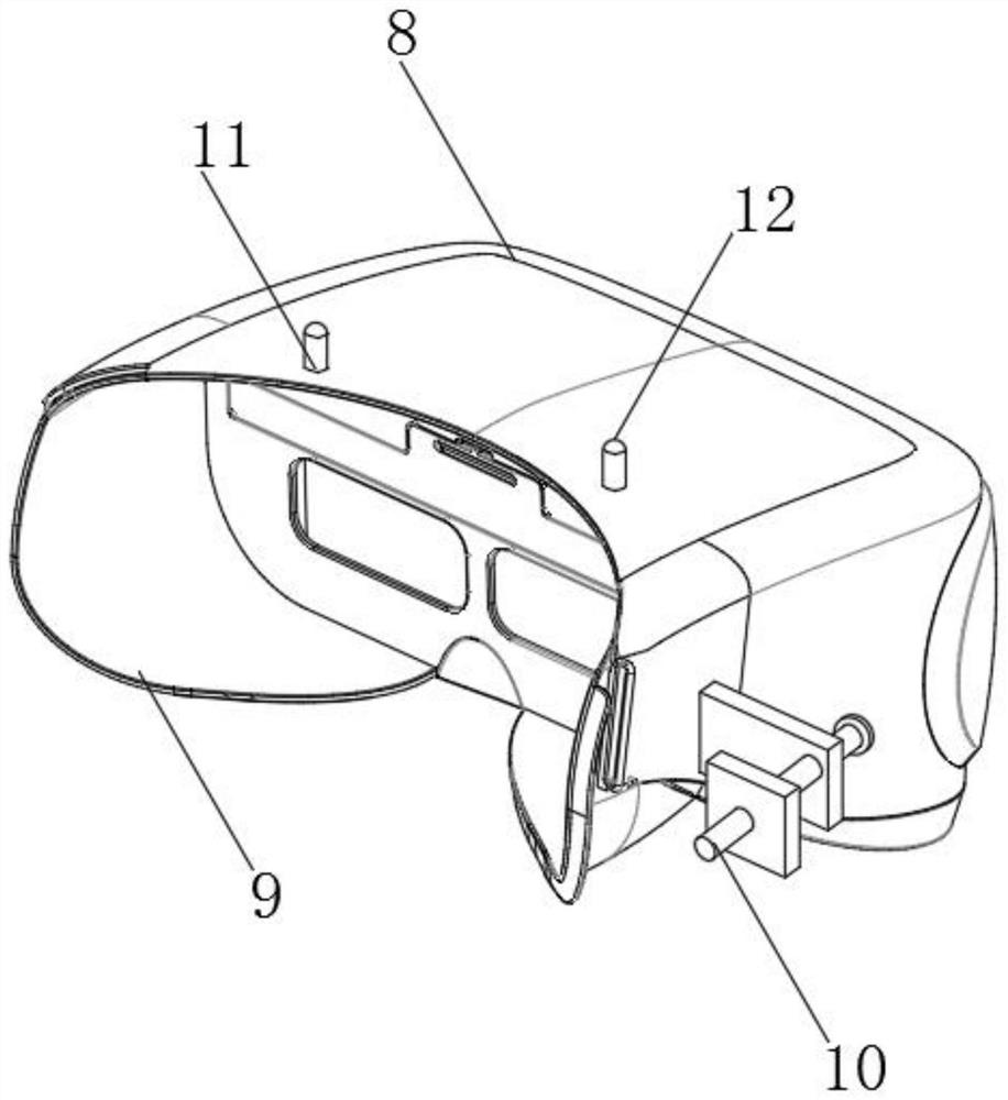 A head-mounted VR smart device and wearing method thereof