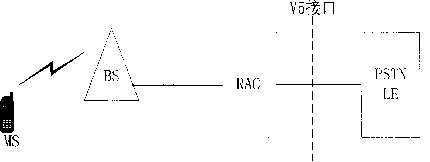 Method for accessing special service call to wireless access network