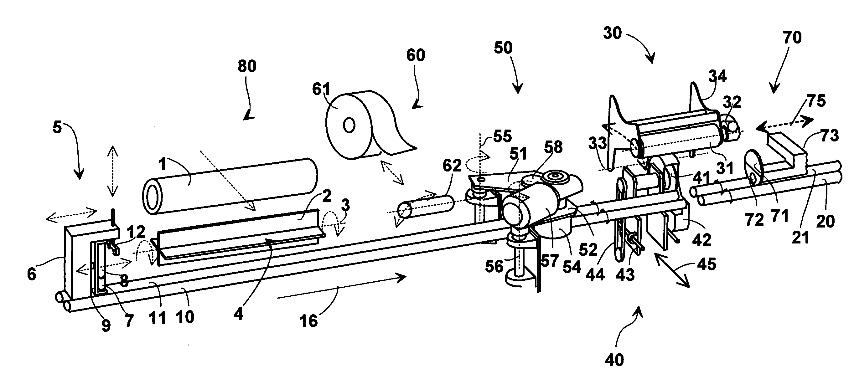 Apparatus for connecting tubular cores