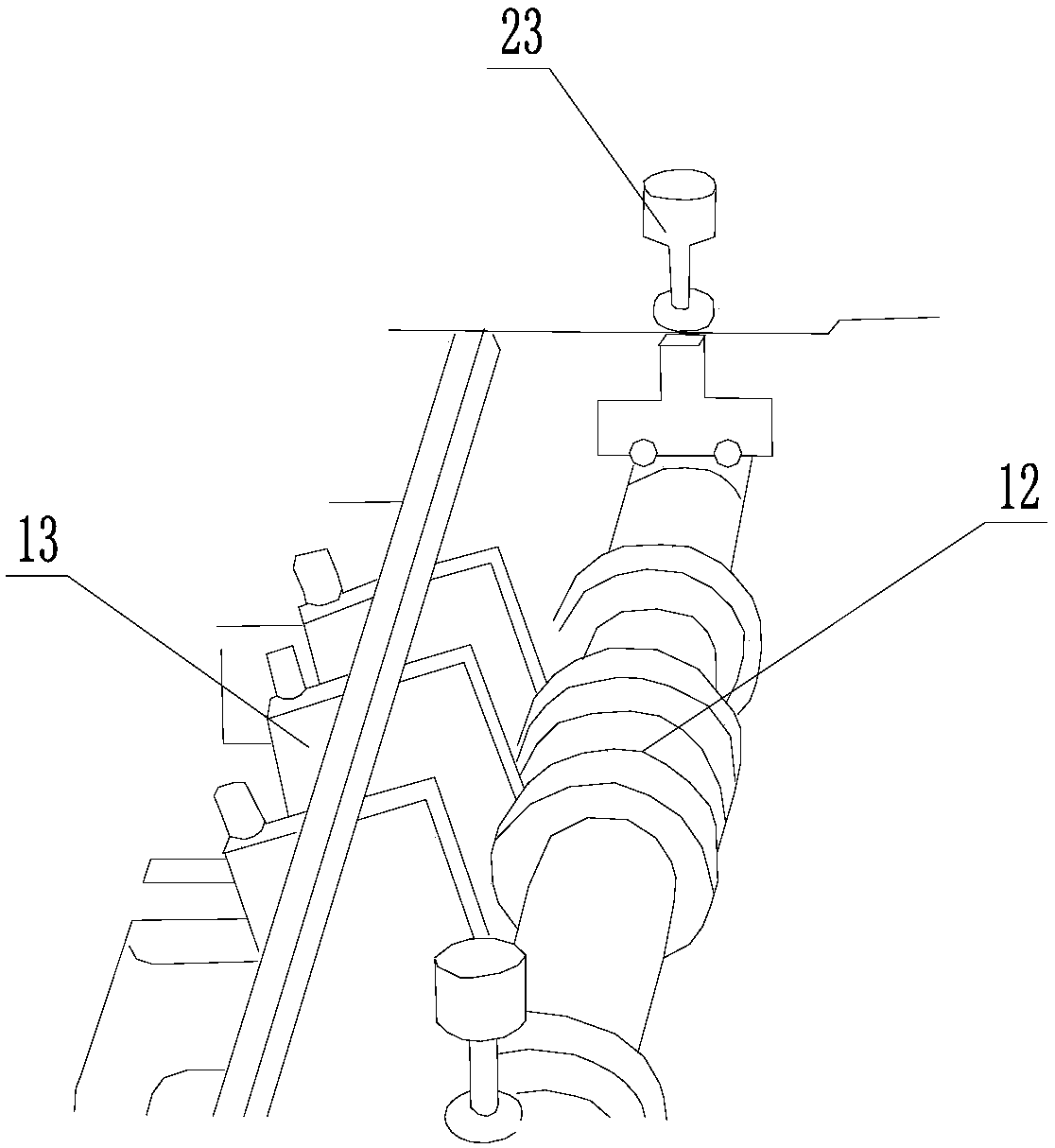 Fully automatic creasing dotted line slitting machine with paper stabilizing mechanism