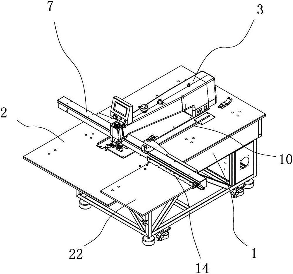 Template sewing machine
