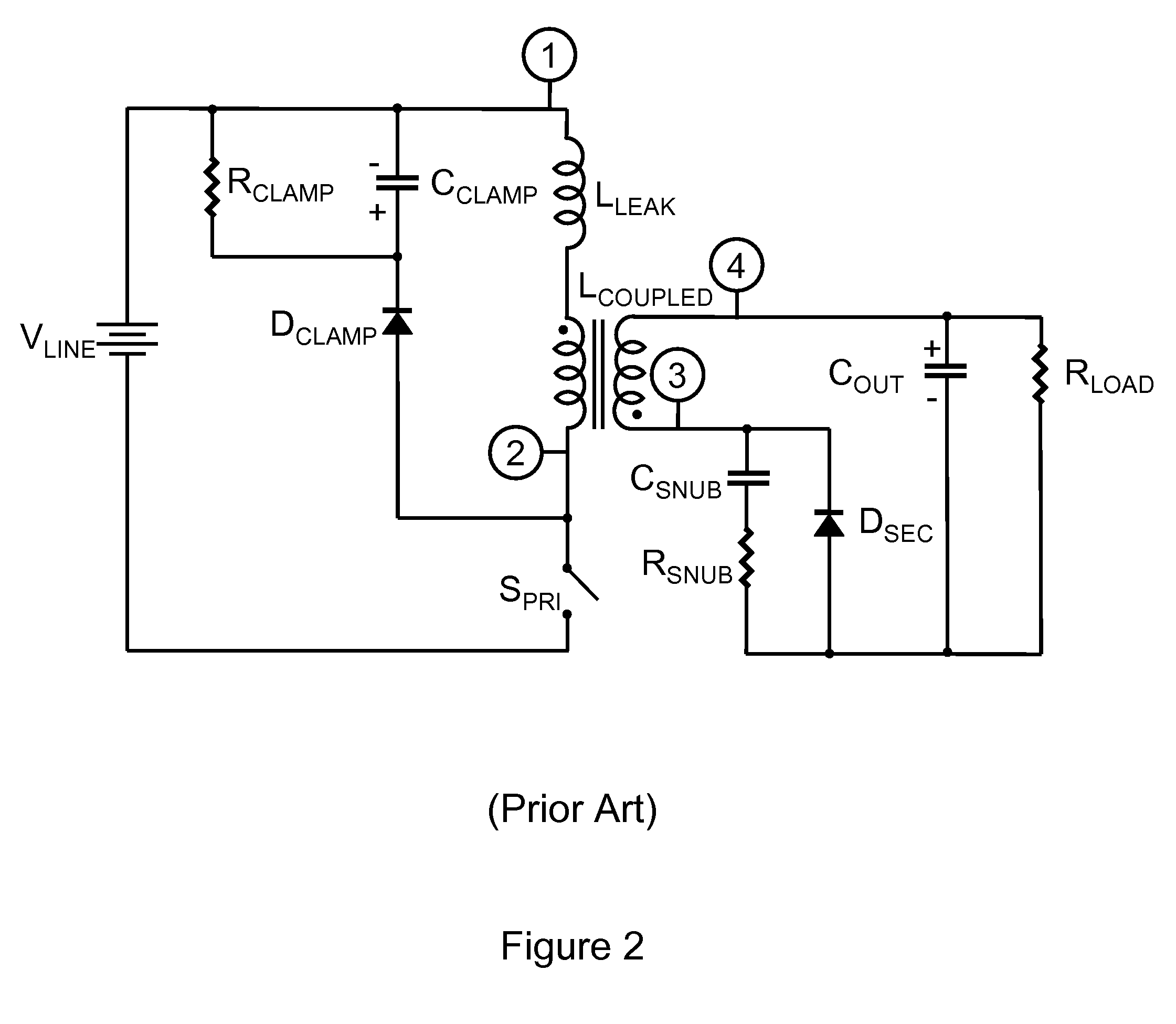 Fully clamped coupled inductors in power conversion circuits