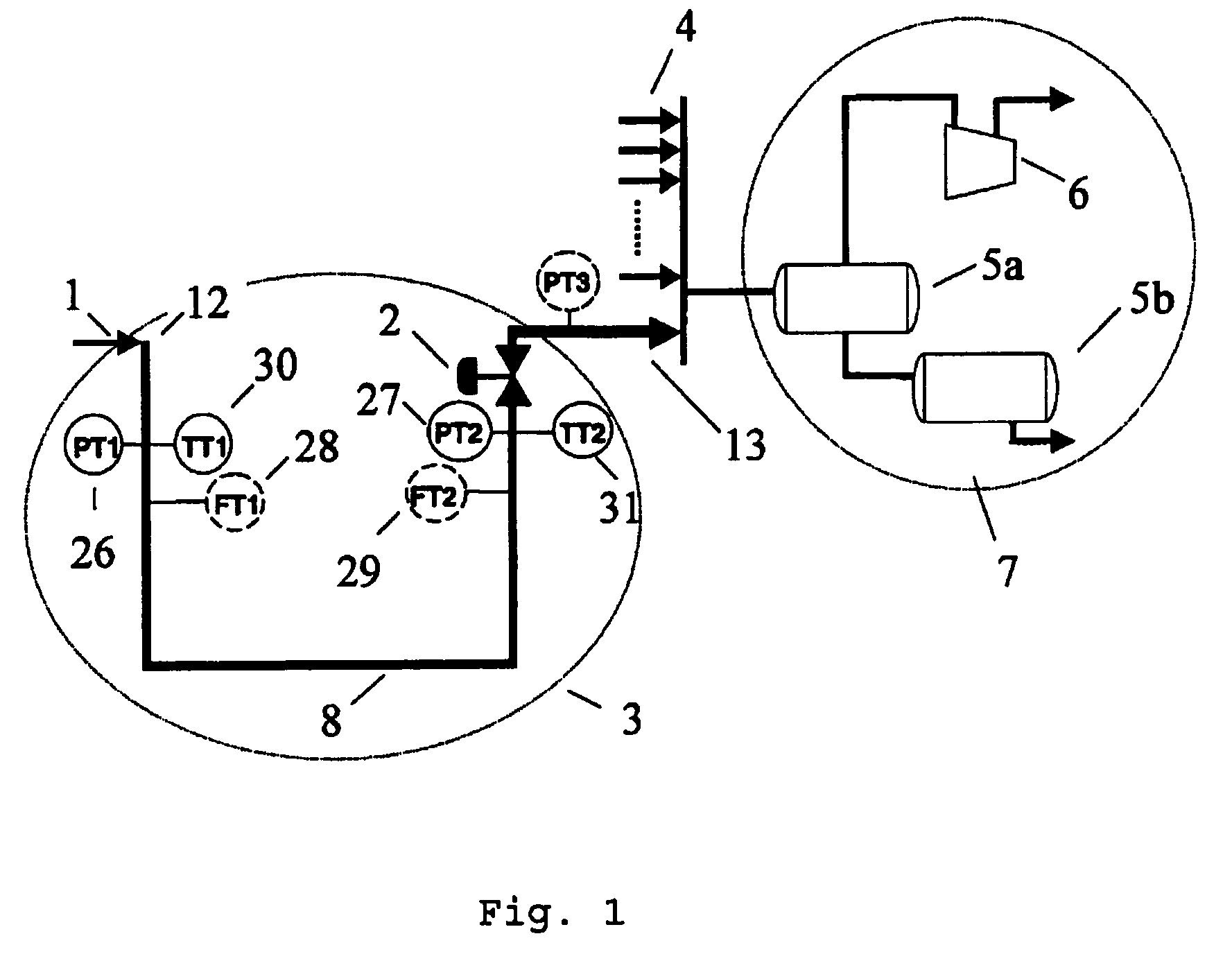 Method, computer program product and use of a computer program for stabilizing a multiphase flow