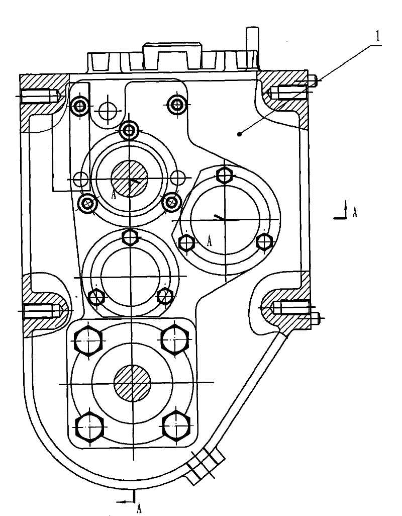 Minitype tiller gearbox