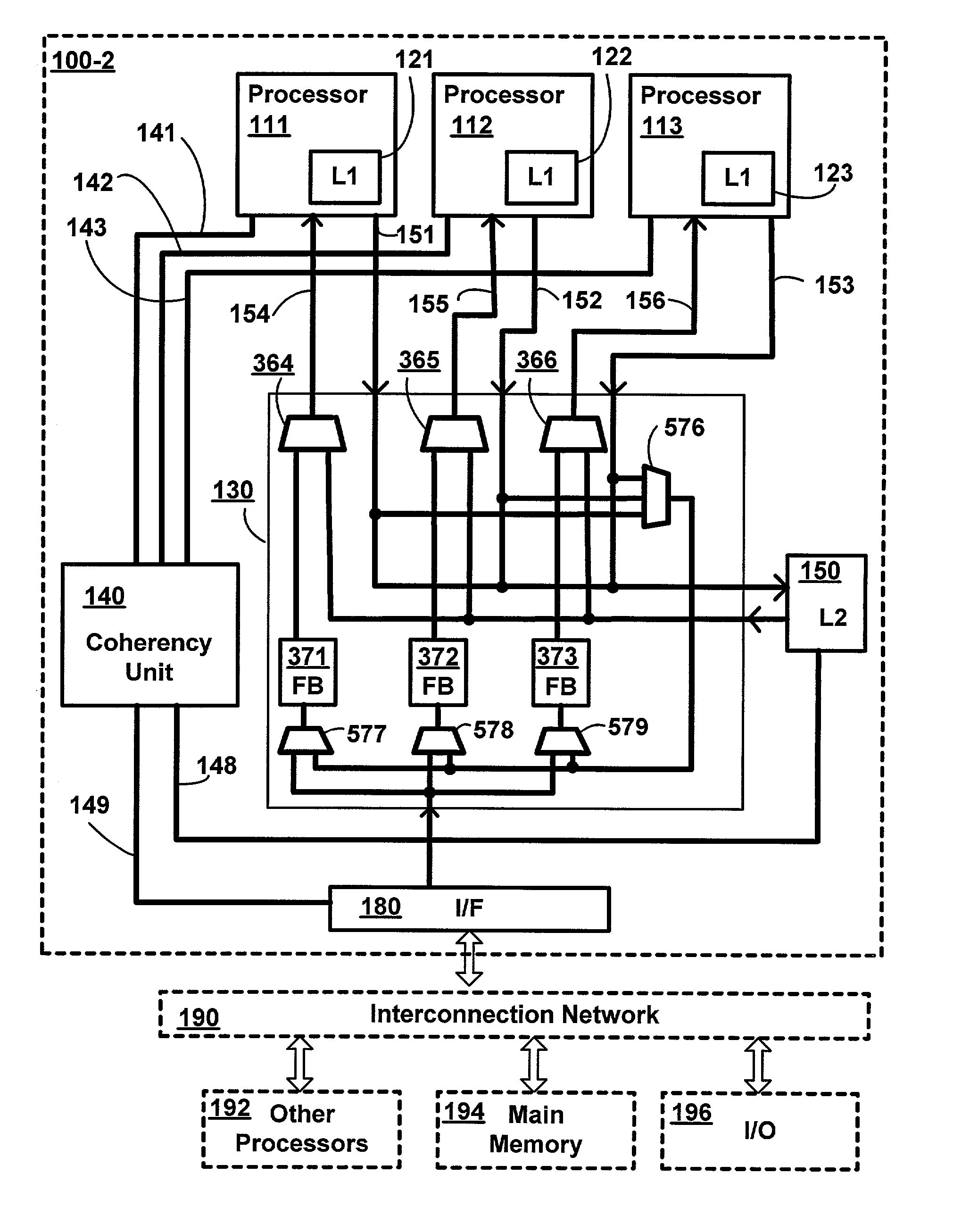 Transfer of cache lines on-chip between processing cores in a multi-core system