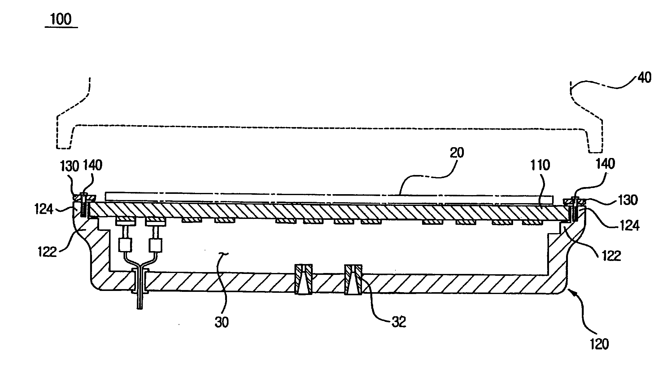 Wafer heating apparatus and method of setting the apparatus